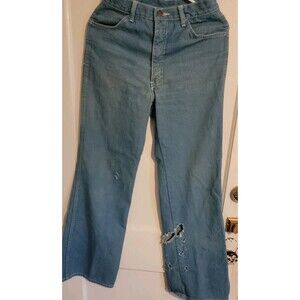 Chess King Men’s Blue Flare Medium Wash Denim Jeans Straight Regular Fit 5Pocket